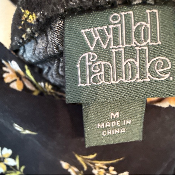 Wild Fable Floral Print Sleeveless Ruffle Apron Front Short Mini Dress Women’s M - Picture 9 of 14